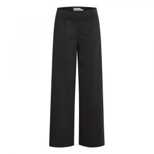 Schwarze, lässige Hose aus recyceltem Polyurethan