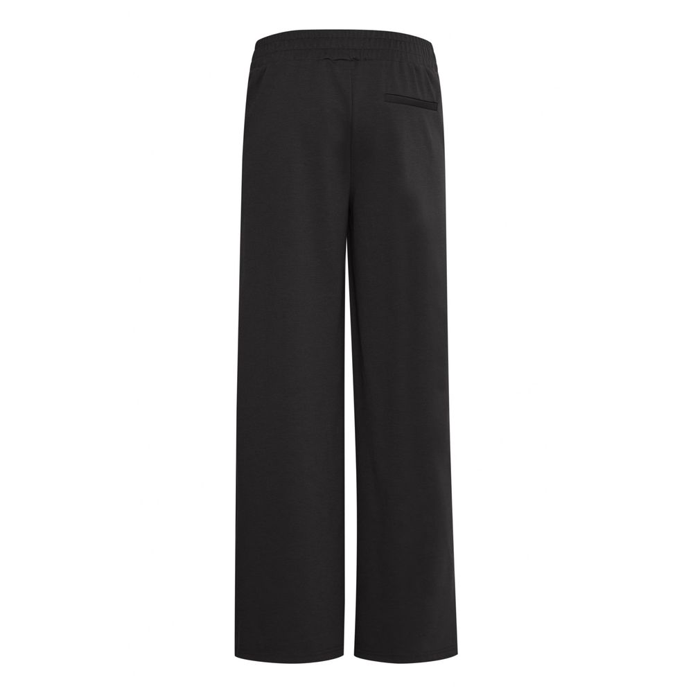 Schwarze, lässige Hose aus recyceltem Polyurethan - Image 2
