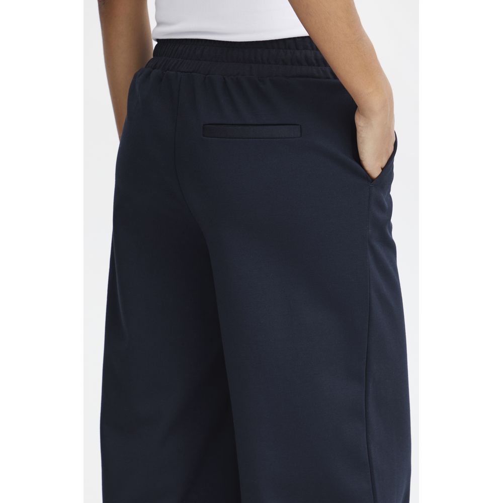 Dunkelblaue Freizeithose aus recyceltem Polyurethan - Image 5